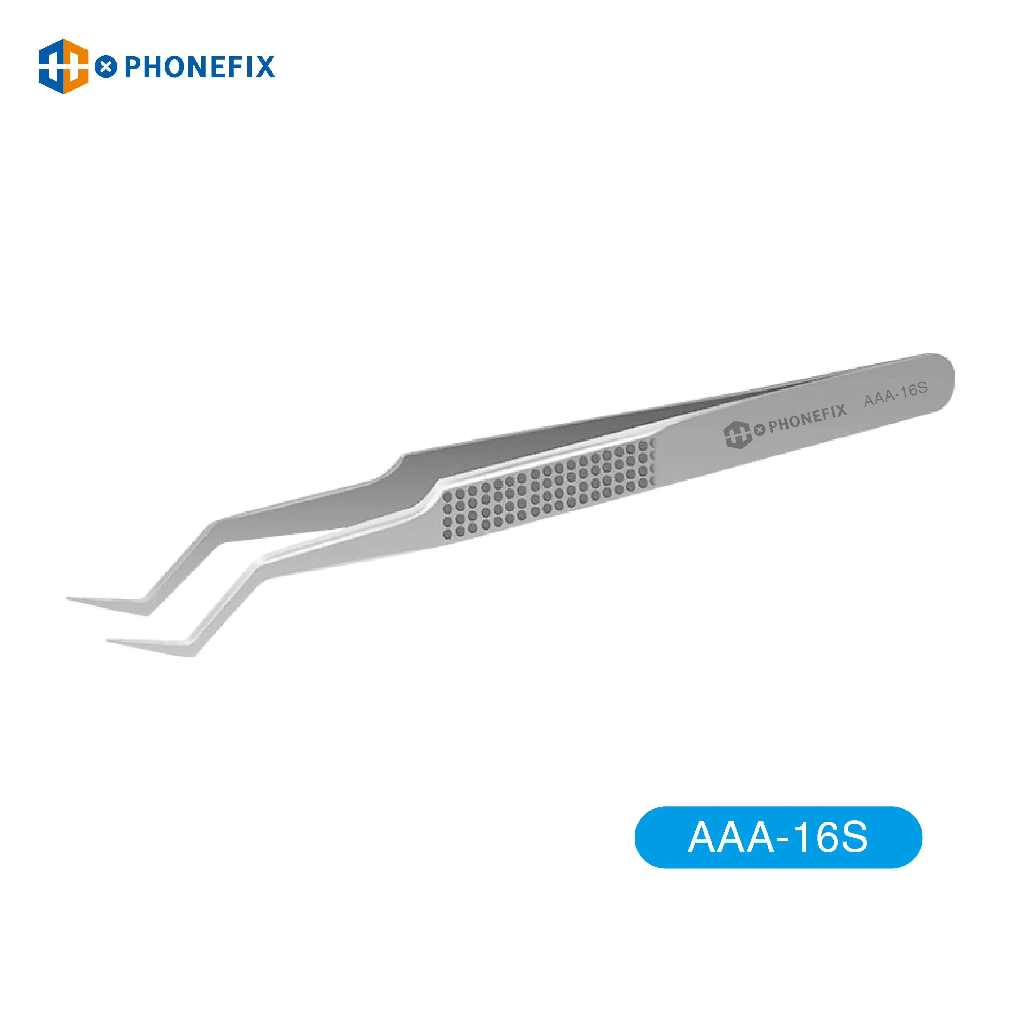 AAA-16S/14/14W Chip Positionering Pincet Hoge Precisie Vliegende Lijn Super Hard Pincet Voor Solderen En Ic Chip Micro-Reparatie