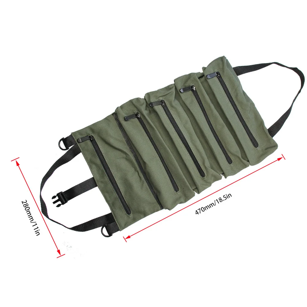 Car Trunk Adjustable Backseat Storage Bag Tactical Multi-Purpose Tool Roll Up Bags Outdoor Automobile Seat Back Organizers