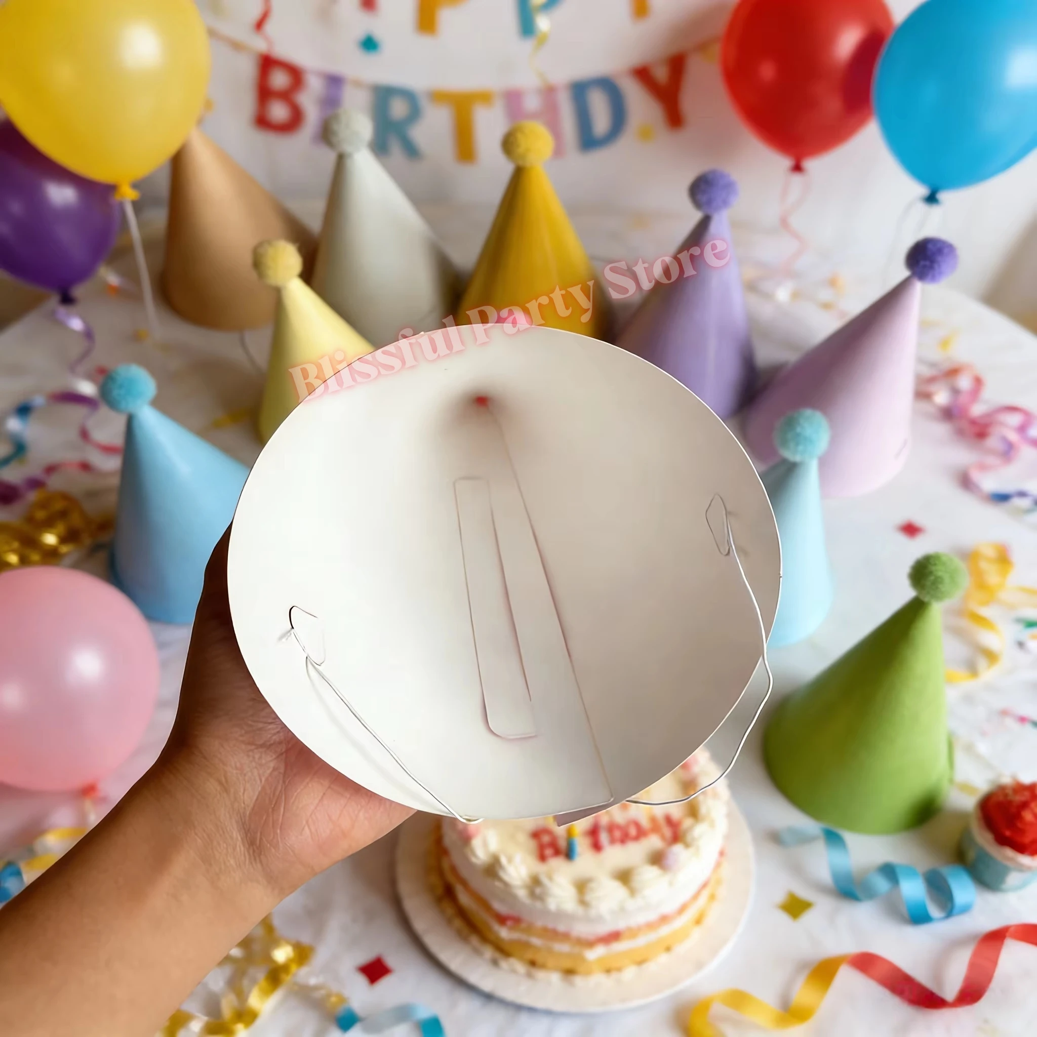 カラフルな誕生日パーティーハット マカロンの円錐形の帽子 誕 - Party Hat Cone のレビューと価格
