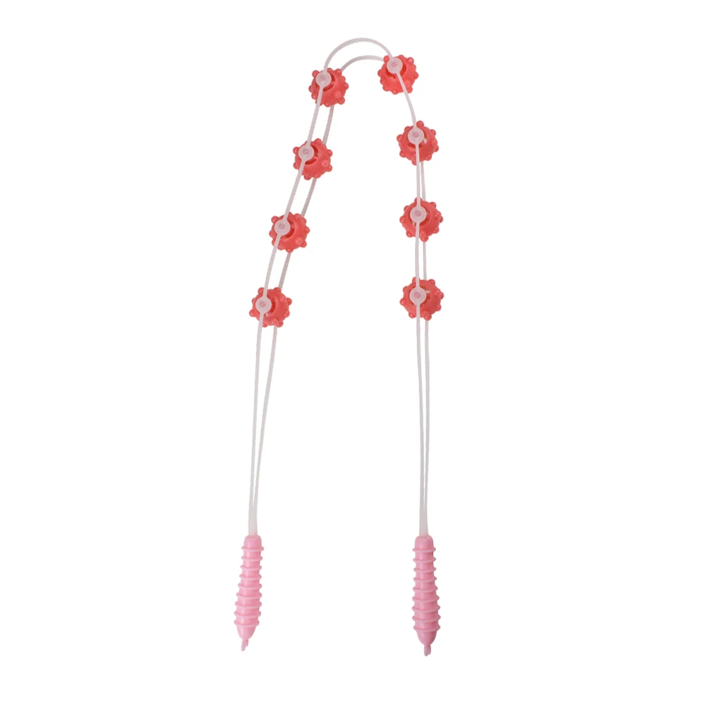 

Body Massage Roller Rope Handheld Upper Lower Back Massager Relief Stress Reduction Portable for Office Workers