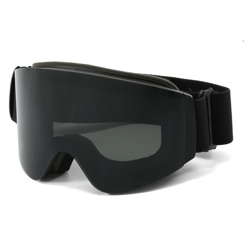 نظارات تزلج قابلة للطي مع طبقة مزدوجة مضادة للضباب وحماية من الأشعة فوق البنفسجية، مريحة وواسعة الرؤية لتسلق الجبال والتزلج في الهواء الطلق