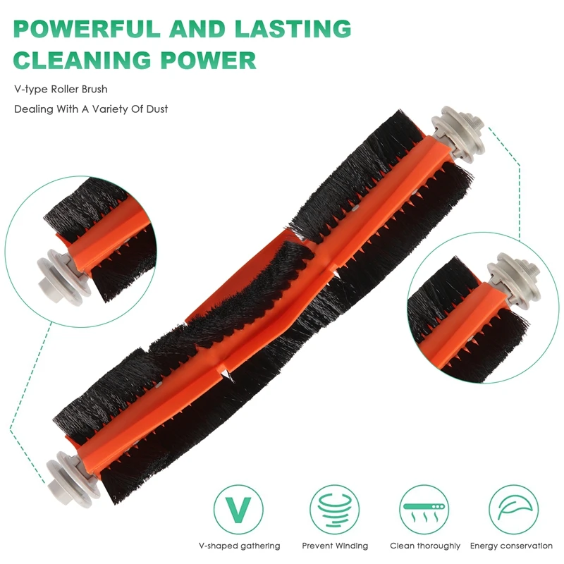 샤오미 Mijia 2C 진공 청소기용 액세서리, 메인 사이드 브러시, HEPA 필터, 걸레 천 청소 교체 부품, 15 개