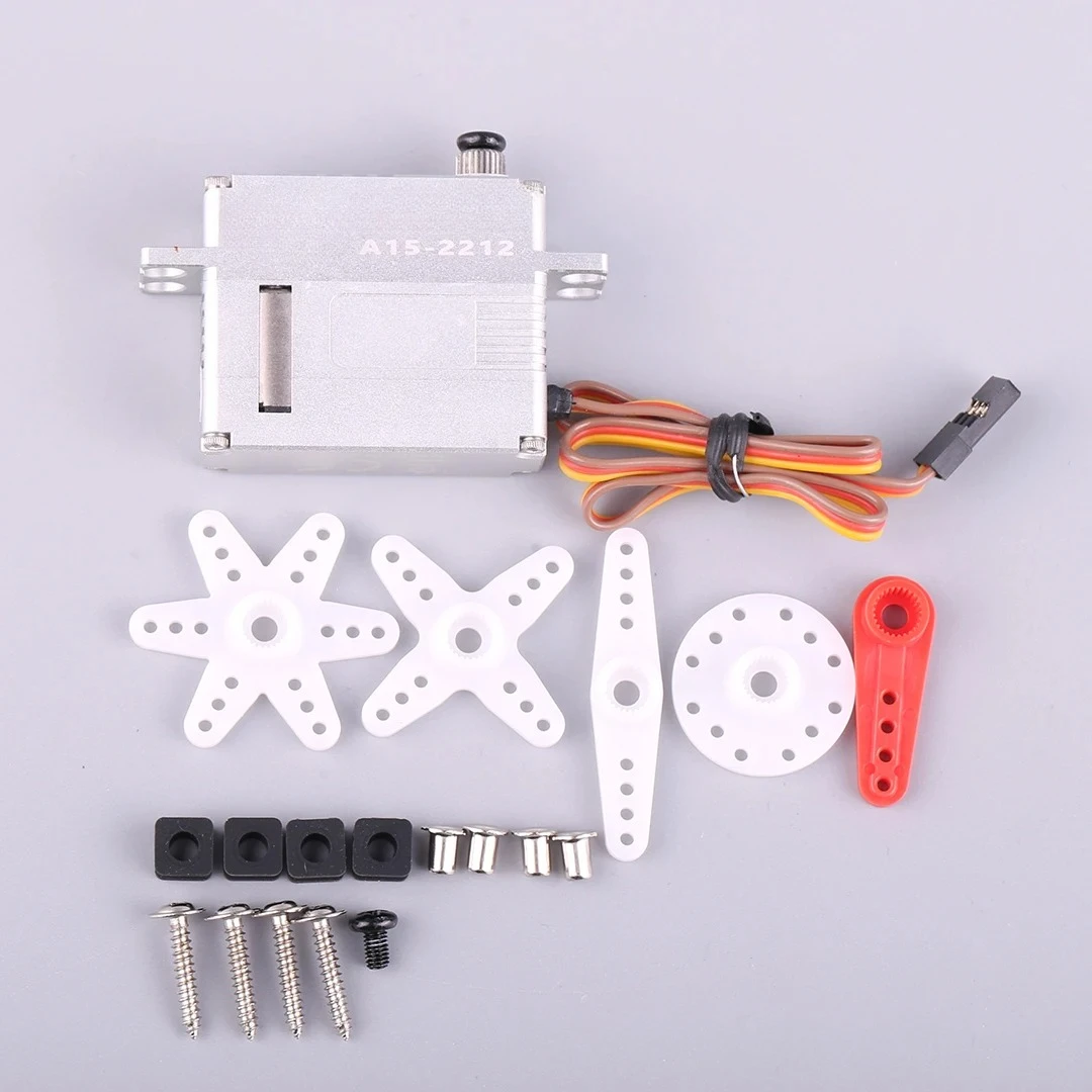 A15-2212 Thin High-Torque Metal Tooth Servo High Pressure 25KG for Aircraft Model Industrial Machines