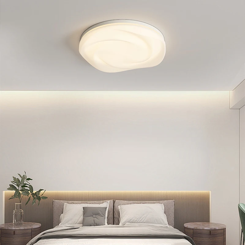 Luzes Pingente Branco Moderno, LED Estilo Creme, Luz Pendurada para Quarto, Estudo, Sala de estar, Nórdico, Decoração da sala de jantar