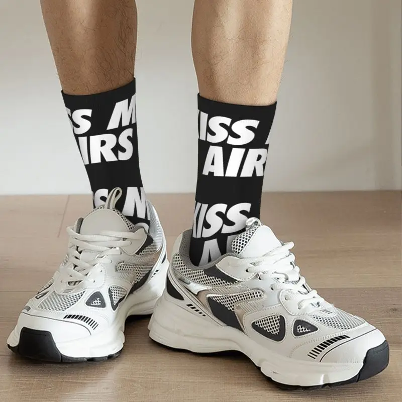 Kiss My Airs-Calcetines de vestir para hombre y mujer, calcetín cálido y divertido, novedad