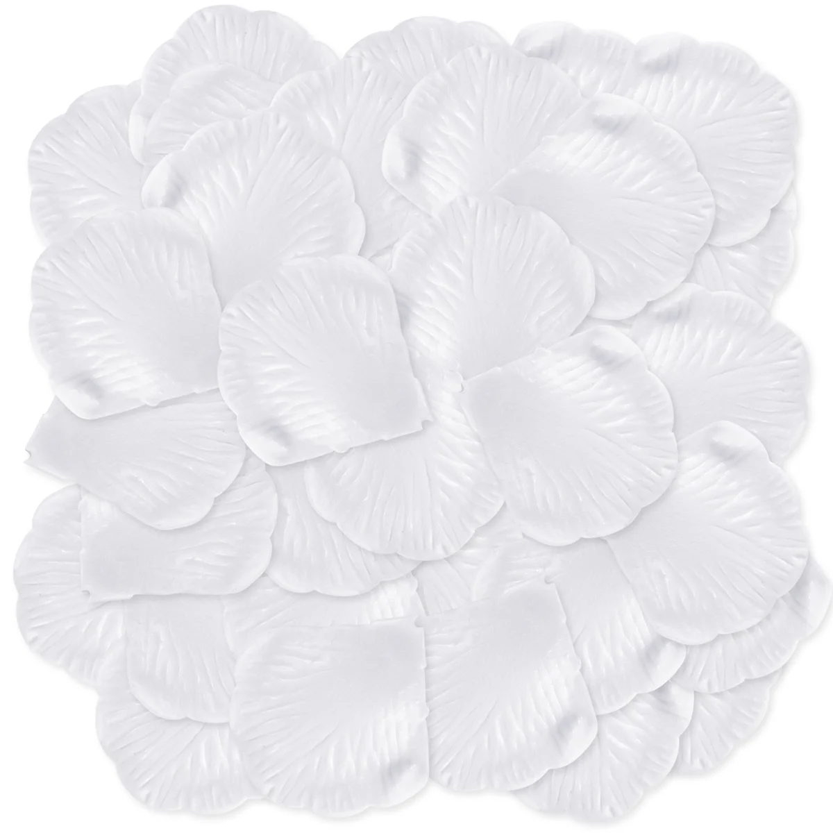 500 pétalos de rosa dispersos decoración blanca Boda