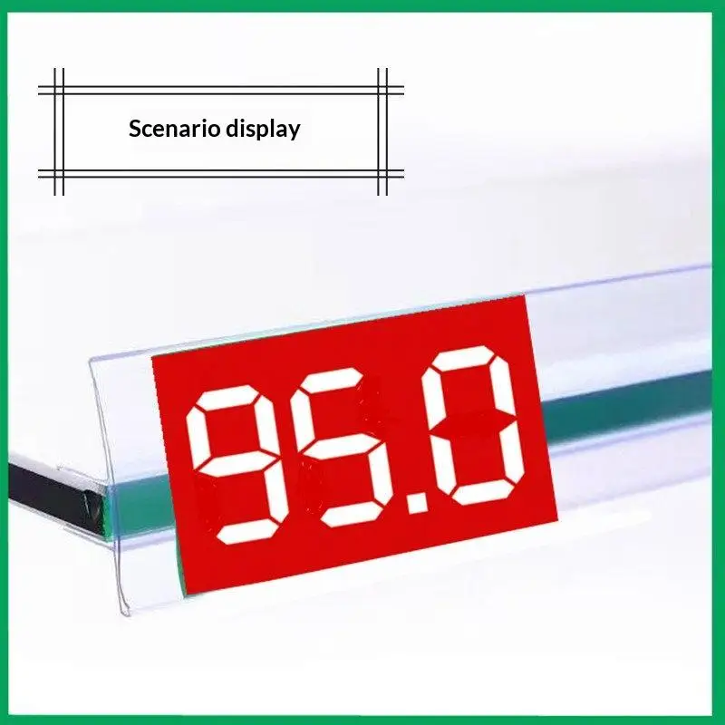 100Pcs Self Adhesive Erasable Mark Cards With Writing Pen Digital Price Tags For Retail Shops Supermarkets Grocery Stores