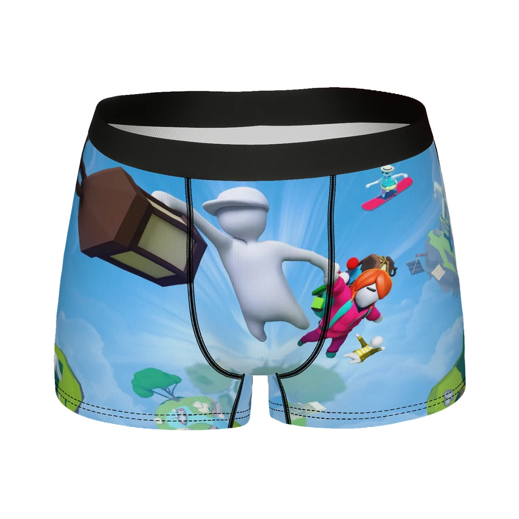 Pull The Light And Fly By Man's Boxer Briefs Underpants Human Fall Flat Decrypting Games Highly Breathable Sexy Shorts