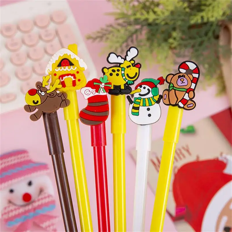 Sticker Neutral Pen Lovely Fun Creative Unique Cartoon Christmas Gifts For Children Creative Sticker Pen Set Gifts For Children