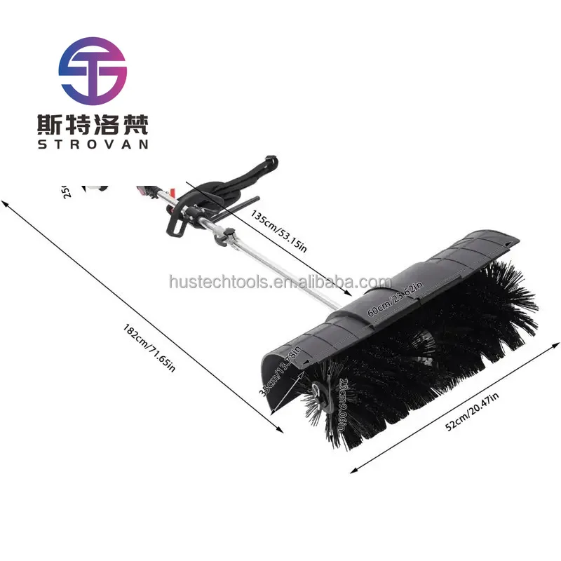 

STLF Power Broom Sand and Rubber Brushing Filling Brush for Artificial Grass(52CC Engine) Snow Removal Weeper