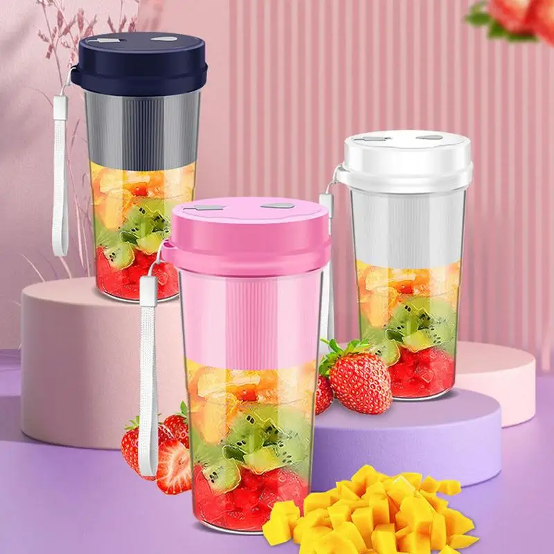 Portable Juice Blender USB Rechargeable Mini Juice Blender Bottles Fresh Fruit Juicers Mixers Shakes Maker Machine With 6 Blades