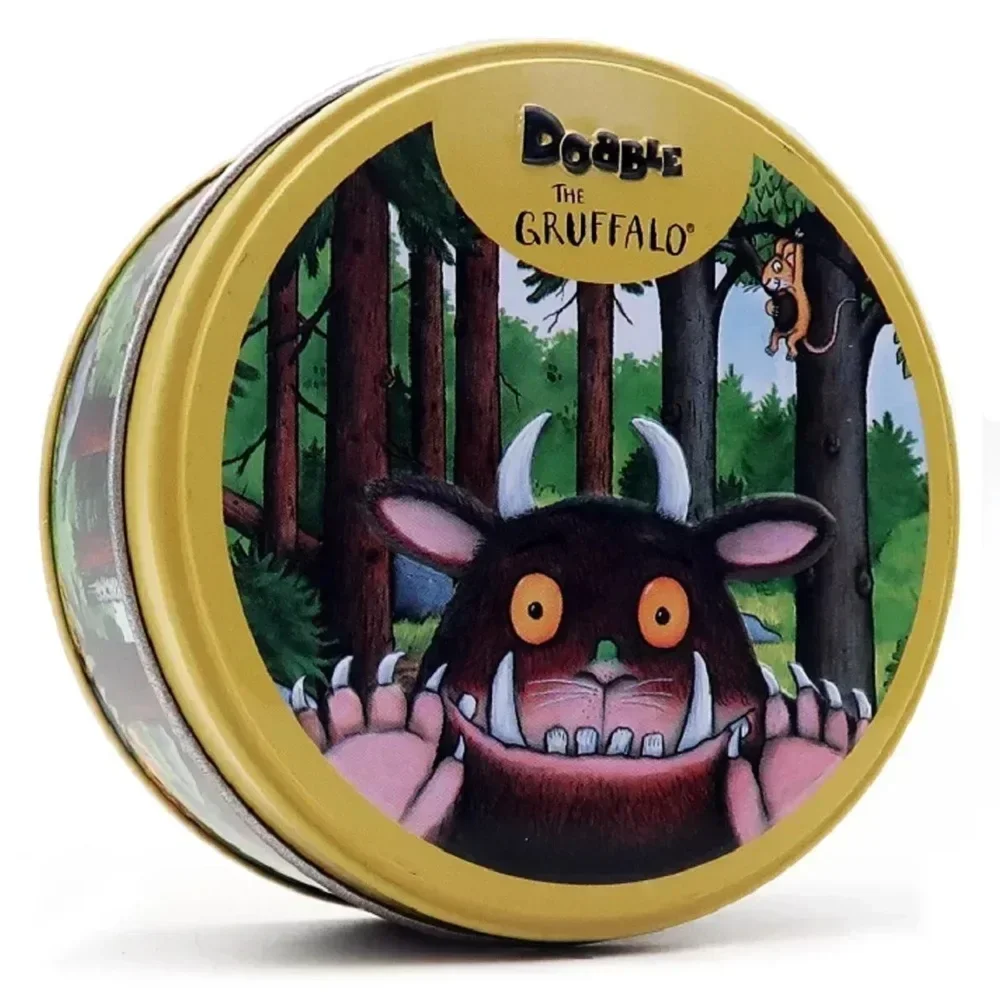 Gruffalo Dobble Card Game Table Board Game for Dobbles Kids HP Metal Box Card Matching Toys for Childrens