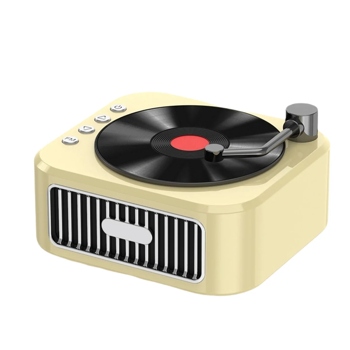 

A14M Retro Bluetooth 5.3 Speaker 18th Century Phonograph Style Speaker 360° Stereo Sound Vinyl Record Yellow