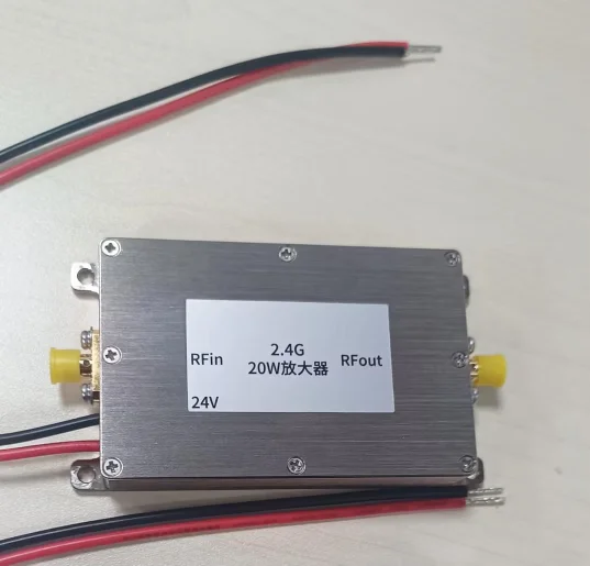 Amplificador de sinal sem fio de alta potência WiFi Booster 40W 2.4Ghz Módulo amplificador de potência de longo alcance 20W para drone