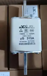 2 sztuk/pudło bezpiecznik Cooper Xi'an NT2 RT16-2 500V gG 315A NH2 Xi'an bezpiecznik CCC 120KA