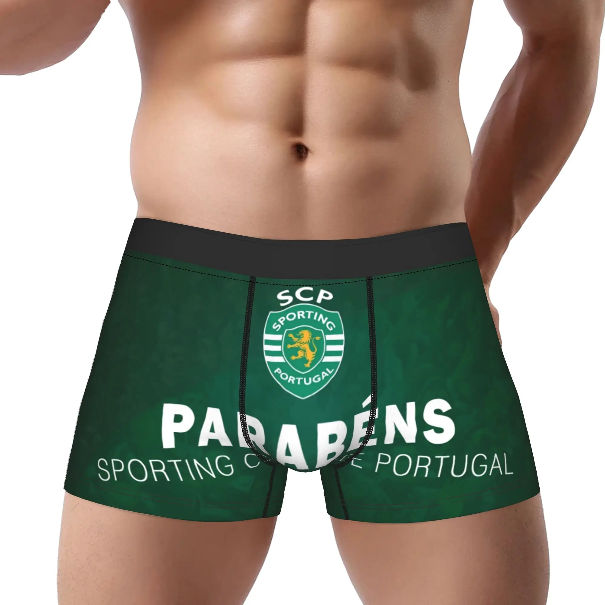 

Sporting CP Underpants Breathbale Panties Men's Underwear Ventilate Shorts Boxer Briefs