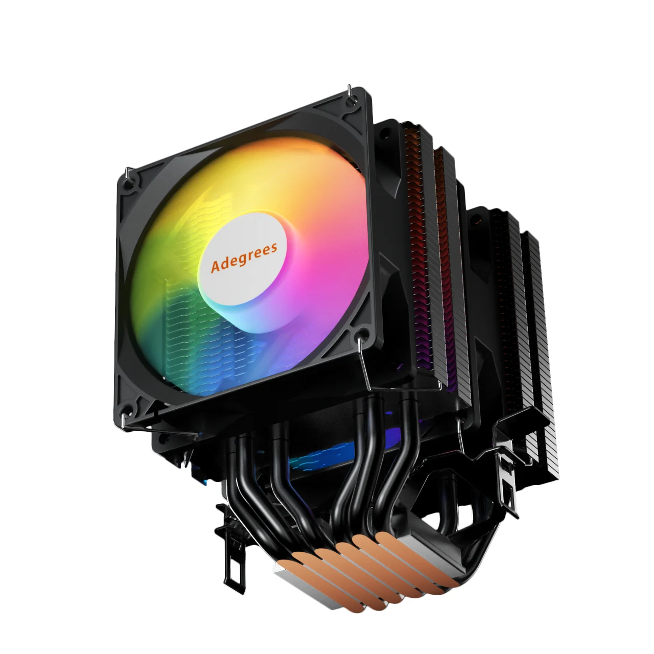 Enfriador de aire para CPU, 6 tubos de calor, ventilador de refrigeración RGB para Intel LGA 775 1150 1151 1156 1366 1200 1700 2011 AMD AM3 AM4 AM5
