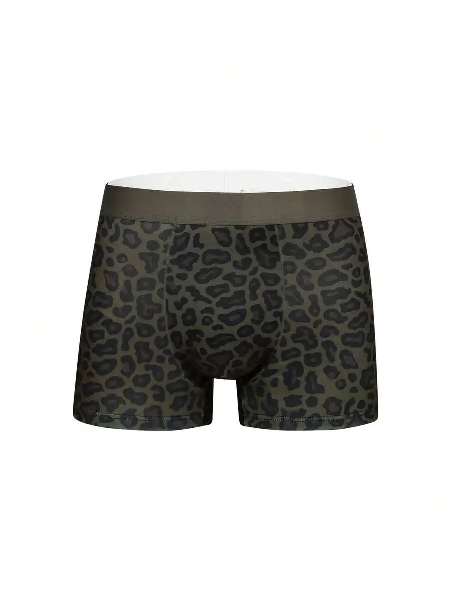 

Mens Leopard Print Boxer Shorts Comfortable Underwear