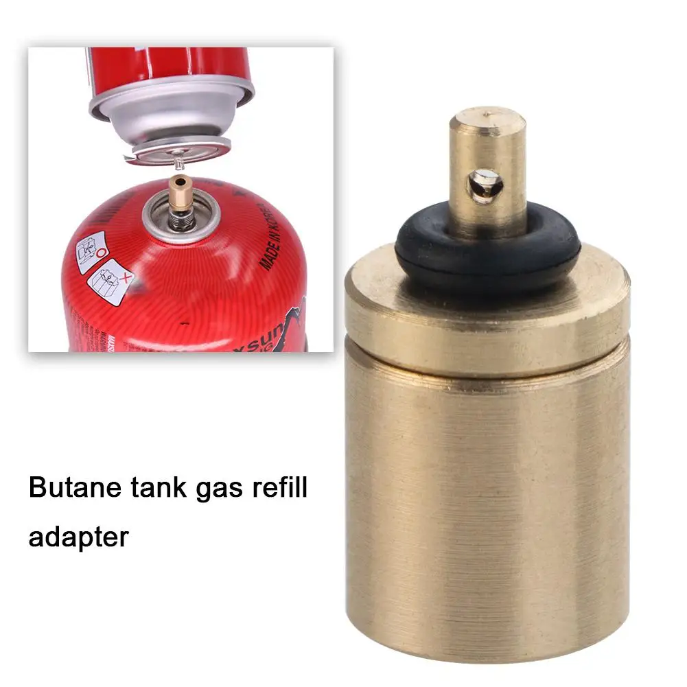 1pc Gas Refill Adapter Filling Butane Canister Outdoor Stove Cylinder Mini Accessories Inflation Gas Camping T9b7