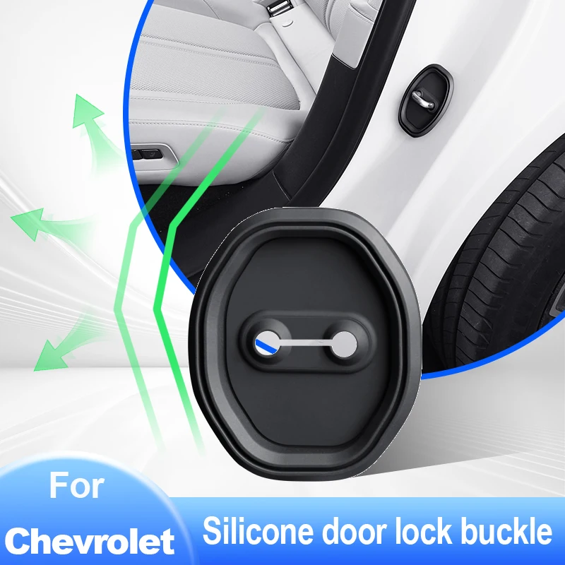 

Silicone Car Door Lock Protector Cover For Chevrolet Cruze TRAX Monza Malibu XL Blazer LOVA Blazer Suburban Interior Decoration