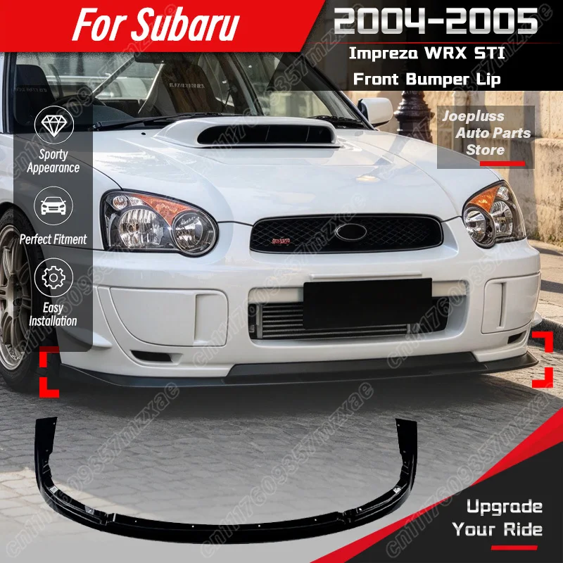 For Subaru Impreza WRX STI 2004 2005 Car Front Bumper Lip Sport-Style Vehicle Front Splitter Spoiler Decorate Modification Kit