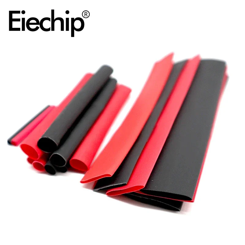 PVC Thermoretractile rohr 2:1 Isolierung Schrumpfen verpackung, schrumpf schläuche Rot/Schwarz Sleeving Draht Kabel Thermoresistant rohr