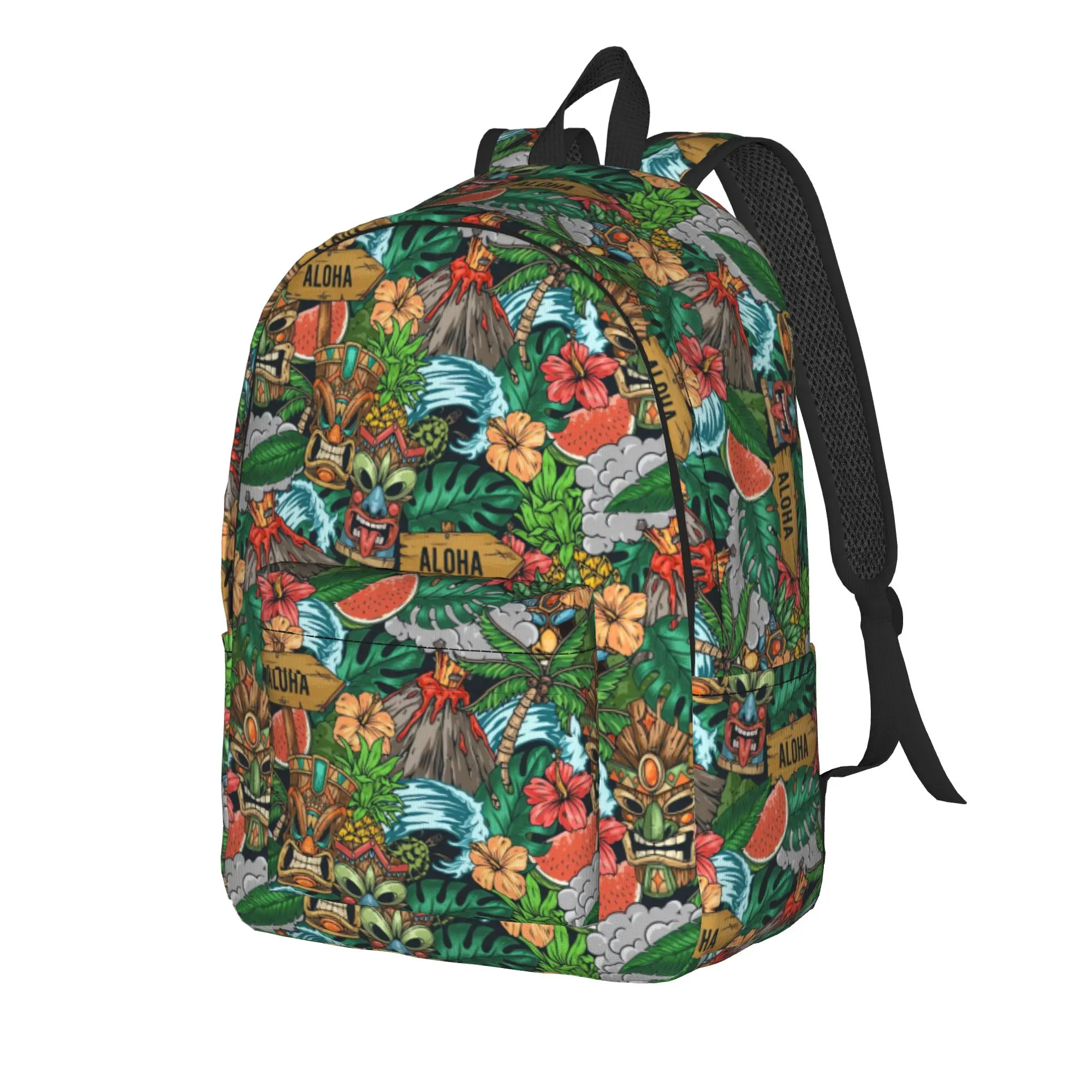Tropical Aloha Party    Backpack  Fun Backpacks Female Outdoor Large High School Bags Design Rucksack