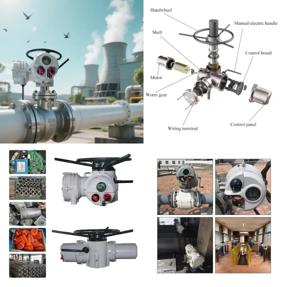Multi-loop intelligent regulation electric actuator, output signal 4-20mA IP68 for power plants