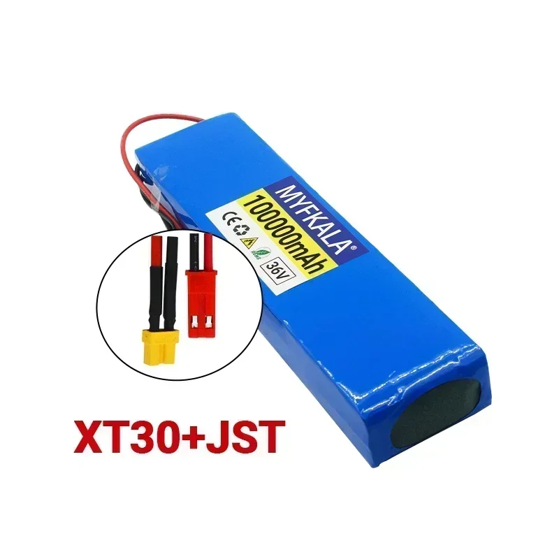 36V 100Ah 18650 Rechargeable Lithium Battery Pack 10S3P 1000W Power Modified Bicycle Scooter Electric Vehicle with BMS