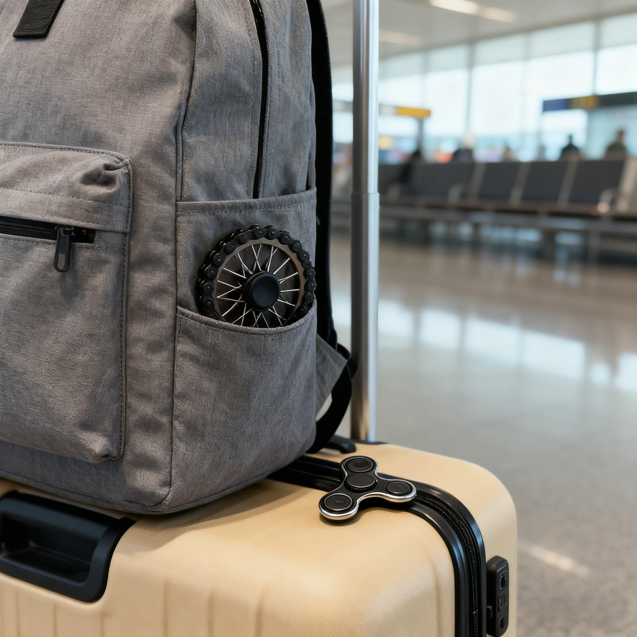 Metall Schwungrad Gyro Kette Fingertip Gyro Kettenräder Fidgets Spielzeug Anti-stress Zappeln Spinner Finger Übung Spielzeug Weihnachten Geschenke