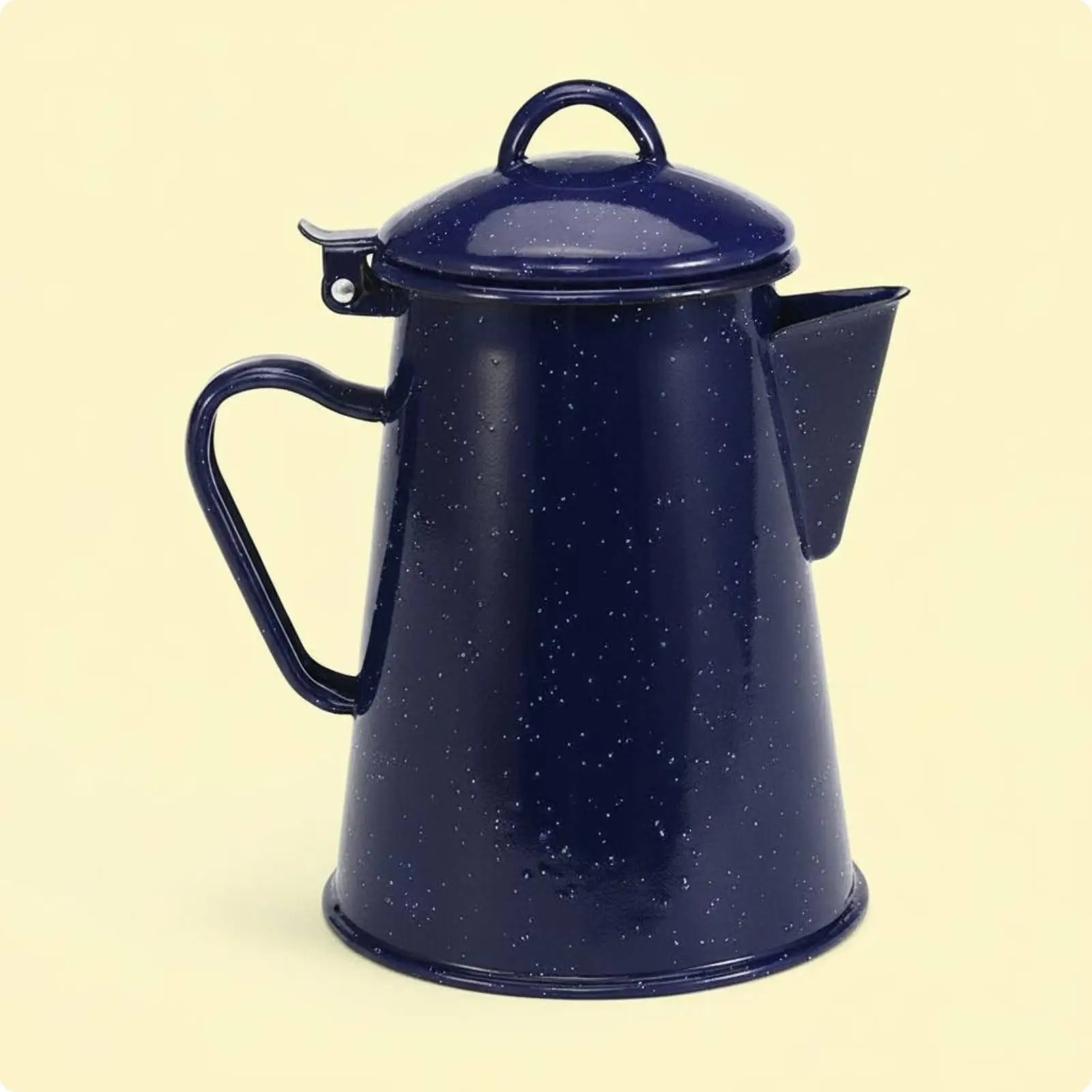 Outdoor Enamel Kettle Multi Size Retro Camping Kettle for Outdoor Picnic Tea Making and Coffee