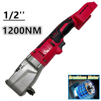 For Milwaukee 18V Battery Electric Ratchet Wrench 1200NM 1/2'' Cordless Driver 2 Gears Brushless Removal Screw Nut Power Tools