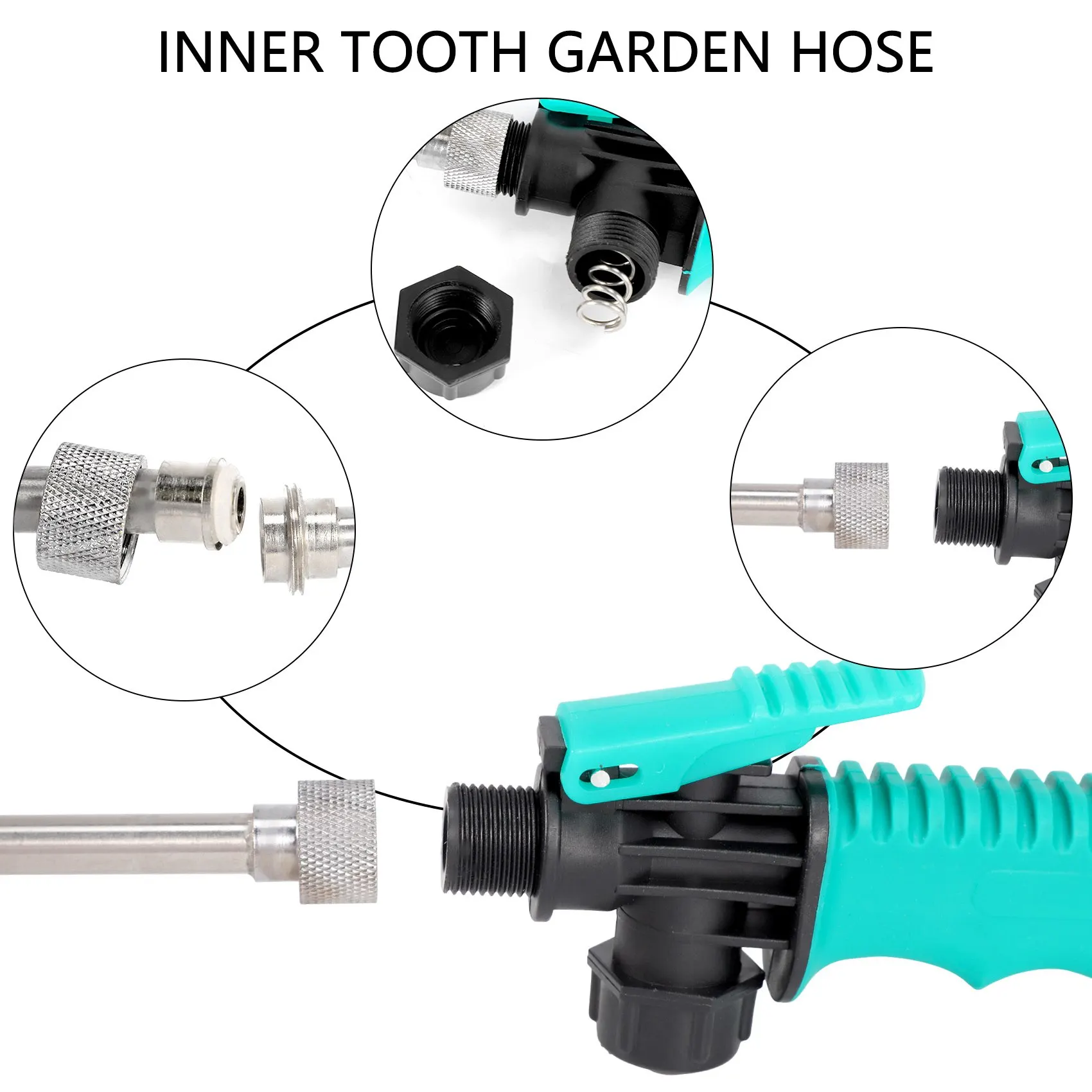 2In1 High Pressure Power Water-Gun Jet Car Cleaning-Gun Hose Wand Nozzle Sprayer Watering Spray Sprinkler Cleaning Tool