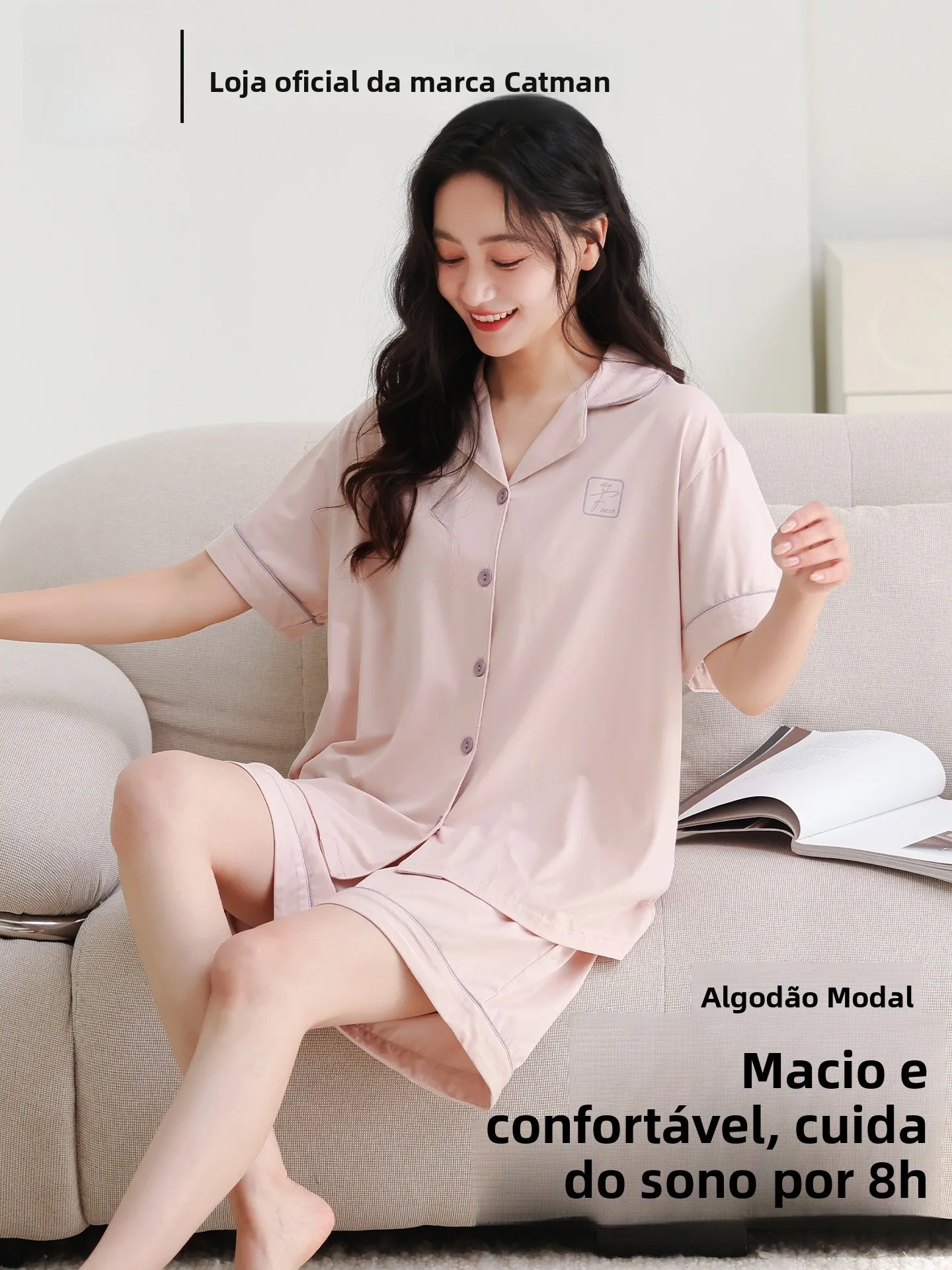 lady-modal-cotton-sleepwear-women's-summer-new-open-cardigan-shorts-high-end-soft-home-clothes-set-breathable-skin-friendly