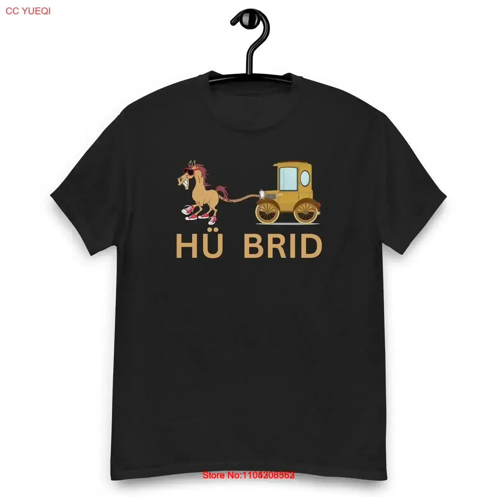 HÜBRID Hü Brid Hybrid Pferd Kutsche Sprüche Klima E Auto Spaß Lustig Fun T Shirt vintage Washed streetwear graphic Unisex
