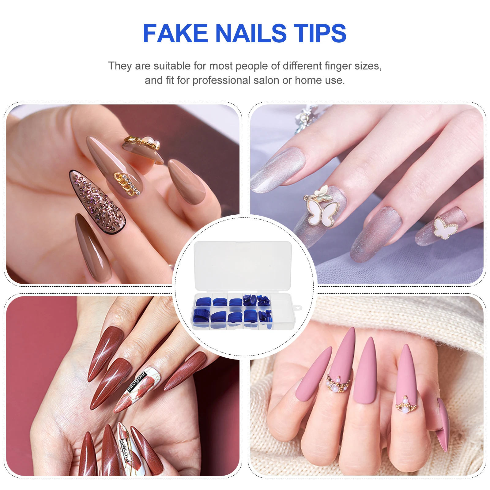 

Frosted Short Fake Nails Women Manicure Pp Detachable False Nail Tips Decorative Wearable Diy Full Cover Manicure Fake