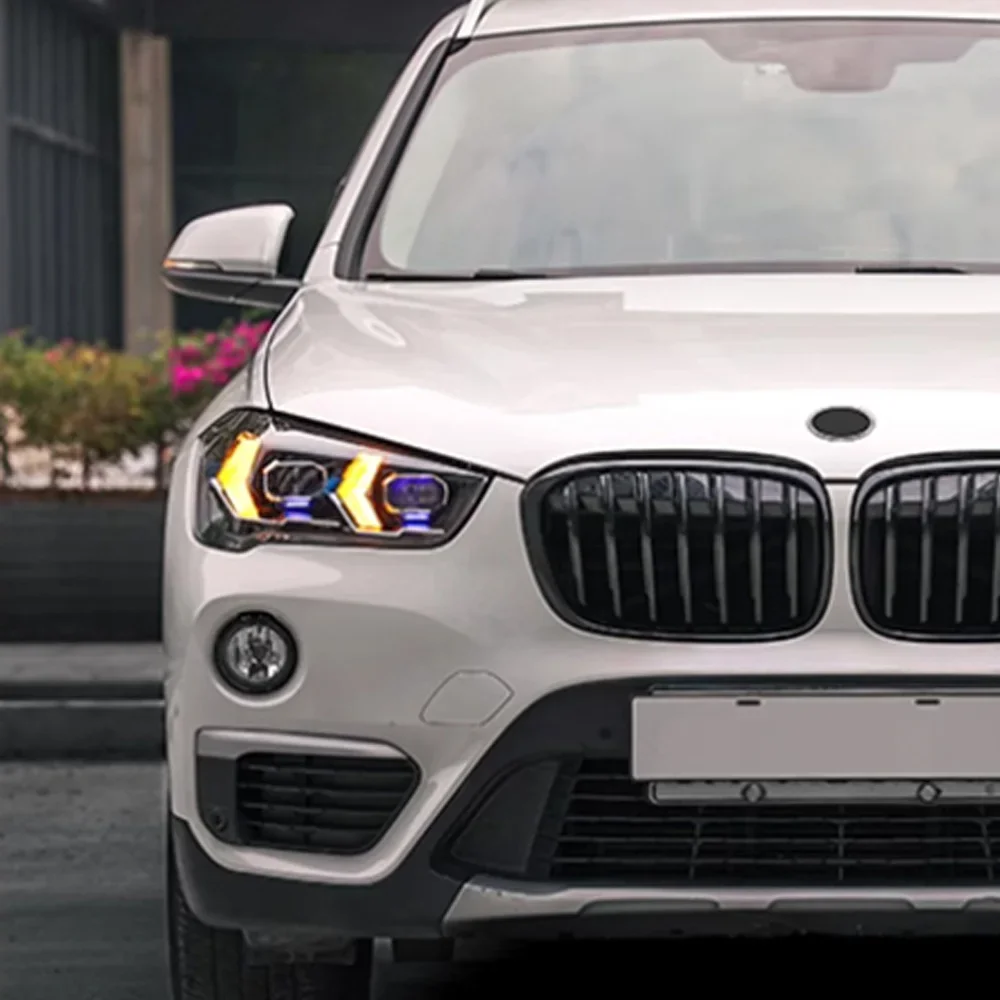 

Автомобильные передние фонари для Bmw X1 2016-2019 F48 F49, светодиодные автомобильные фары в сборе, обновление, высокая настройка, ближний свет, аксессуары для дальнего света