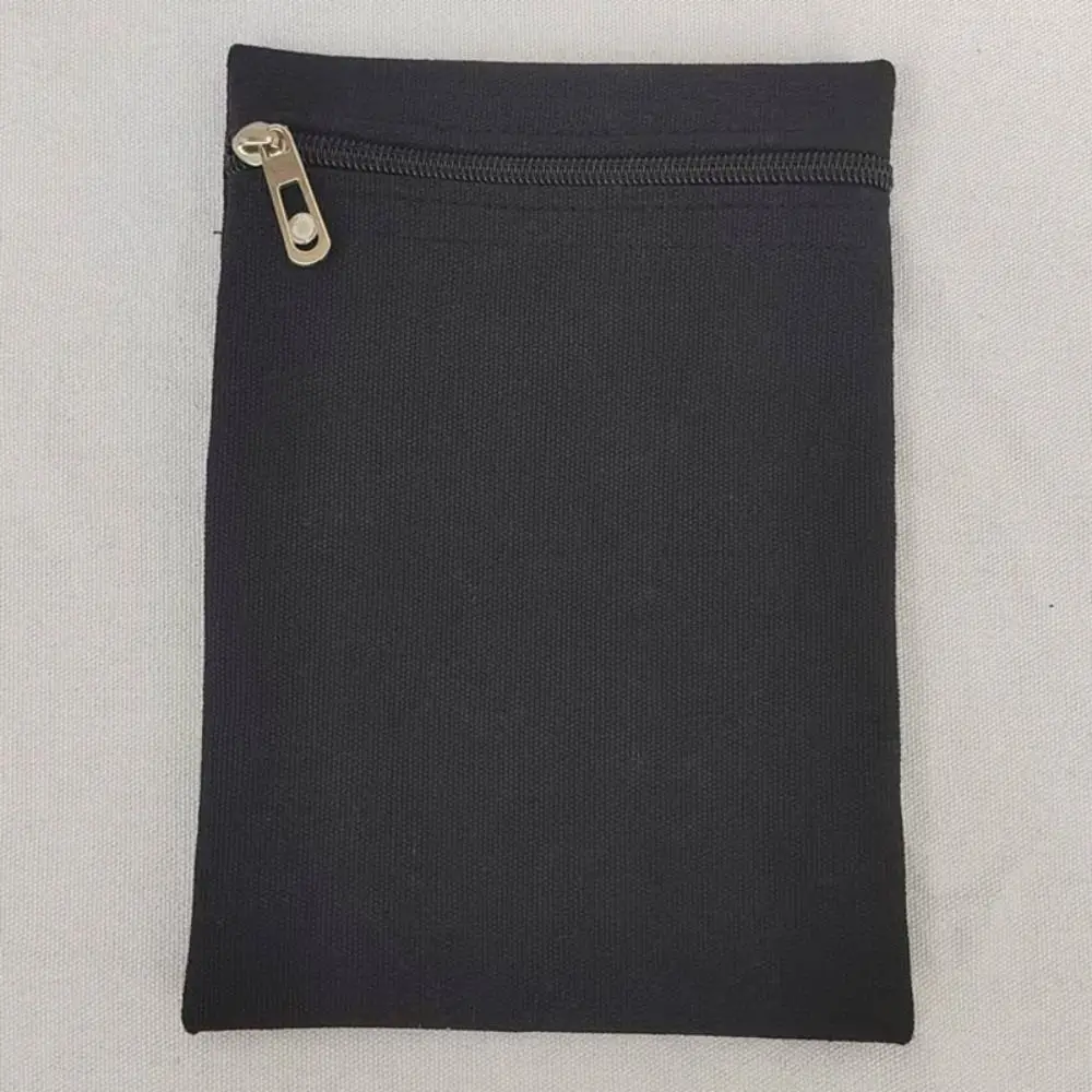 New with Zipper Sew-in Side Hidden Pocket Polyester Durable Inside Security Pocket Solid Color Travel Wallet Pouch view 2