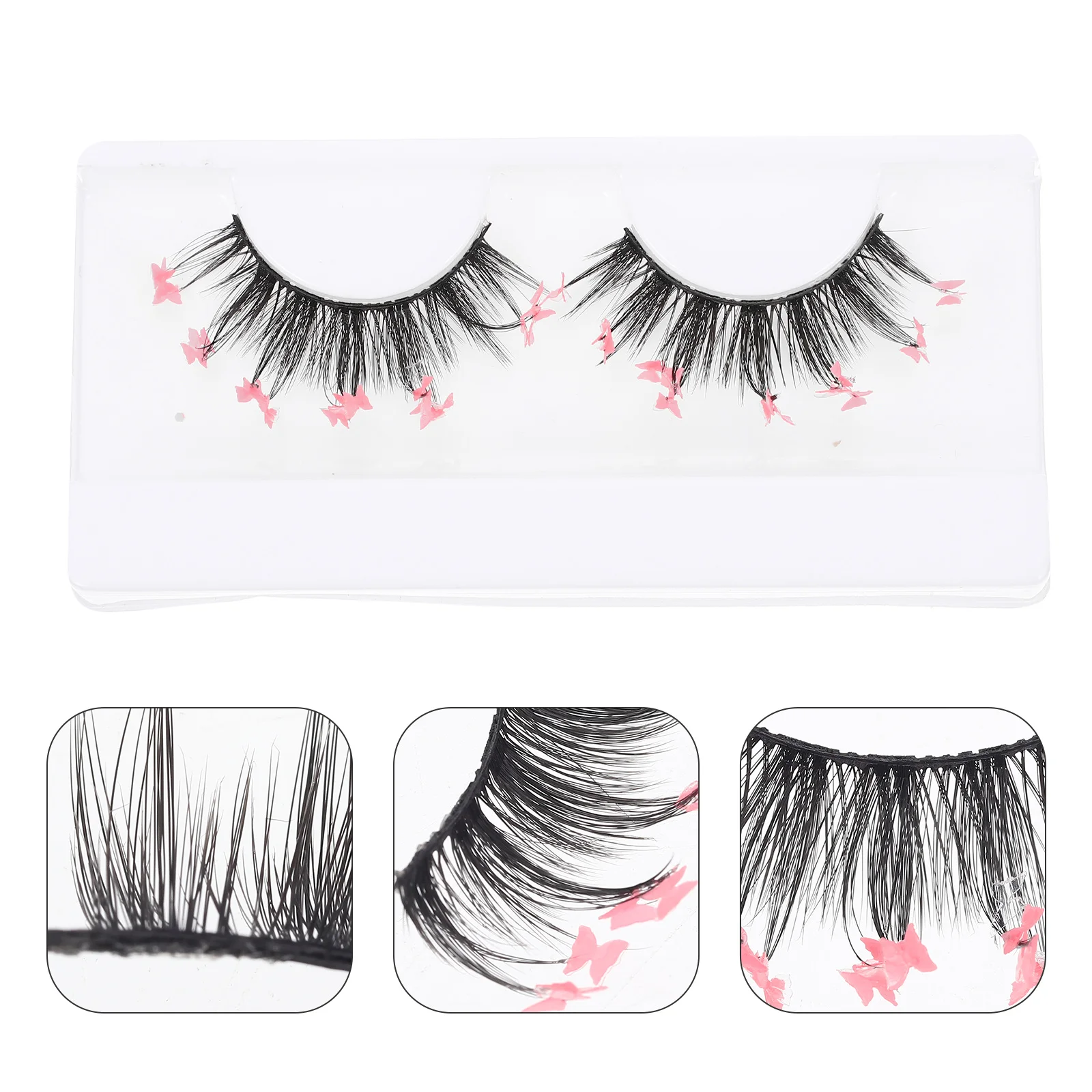 

1Pair False Eyelash Long Lash Extension for Women Natural Fake Lashes Makeup False Lash Extensions Eye Enhancer