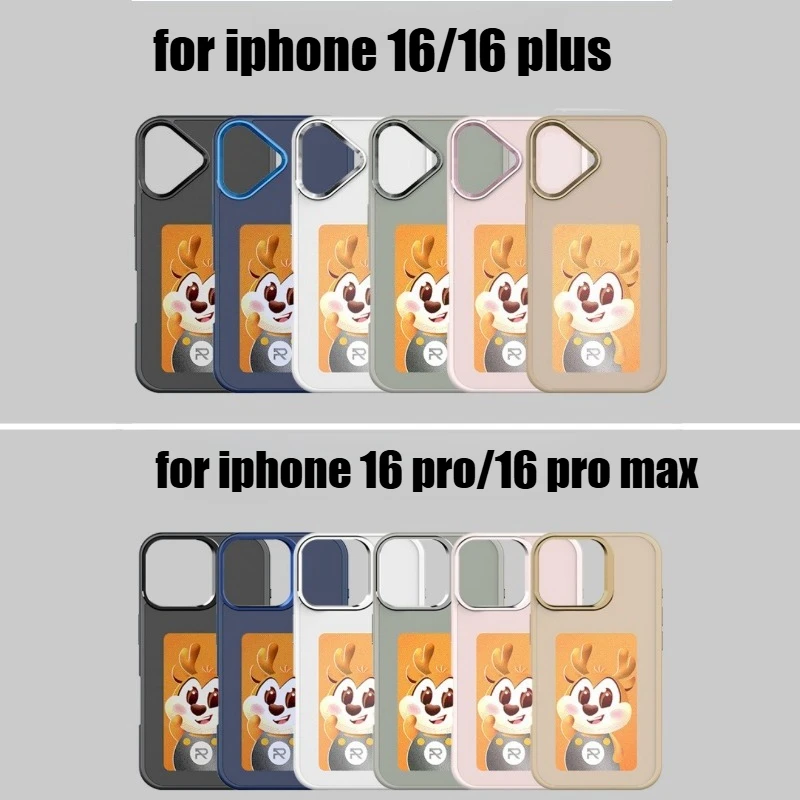 Four Color E-ink Screen NFC Function AI Phone Case for Iphone 16 15 14 13 Pro Max DIY Cases Shockproof Anti-scratch Phone Case