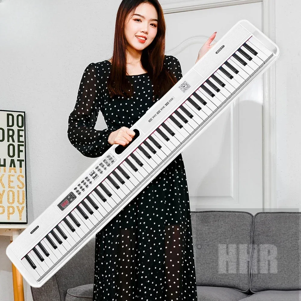 88 Keys Portable Digital Piano Multifunctional Electronic Keyboard Piano Student Gift 88037 Musical Instrument Beginner