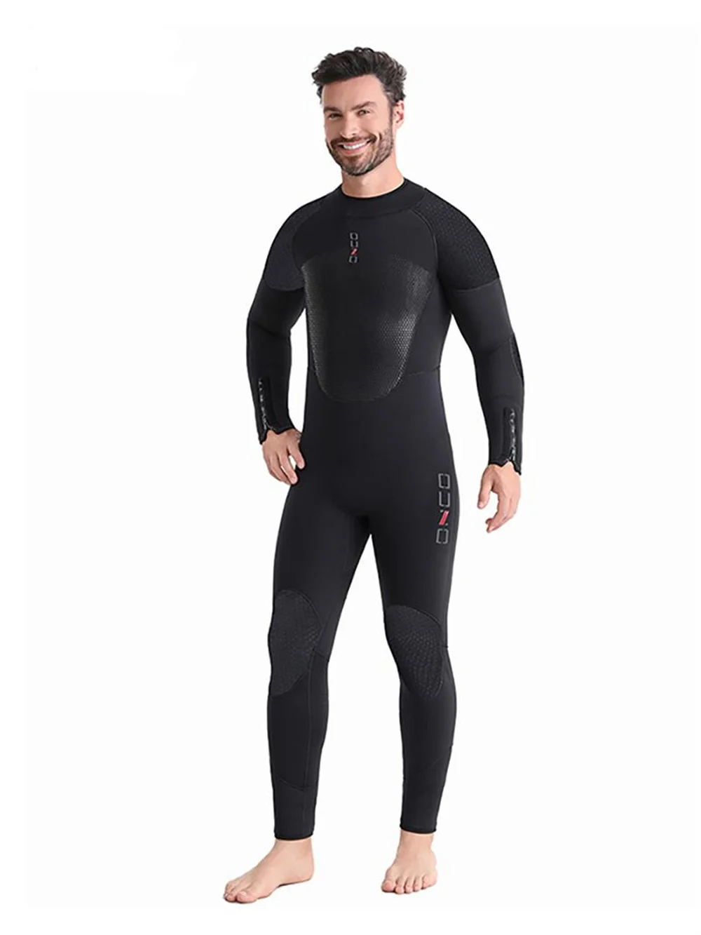 

7mm Diving Suit Cr Super Elastic Long-Sleeved One-Piece Surfing Suit Thickened Cold-Proof And Warm Free Diving Wet Suit