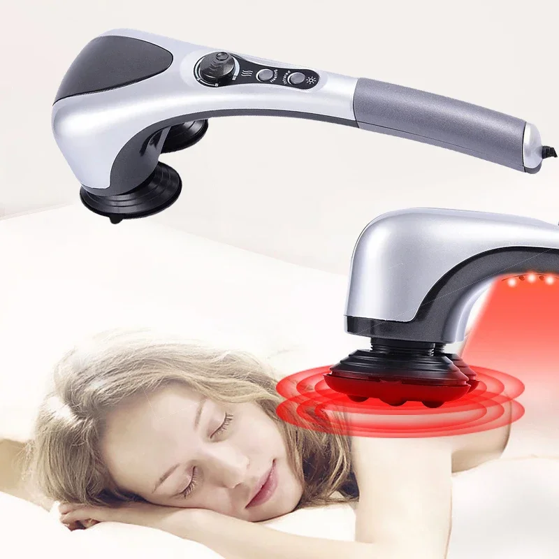 

Массажная палочка с двойной головкой, массажный молоток с несколькими головками, массажный инструмент для шеи, талии и ног, массажер, вибрационный молоток для дома