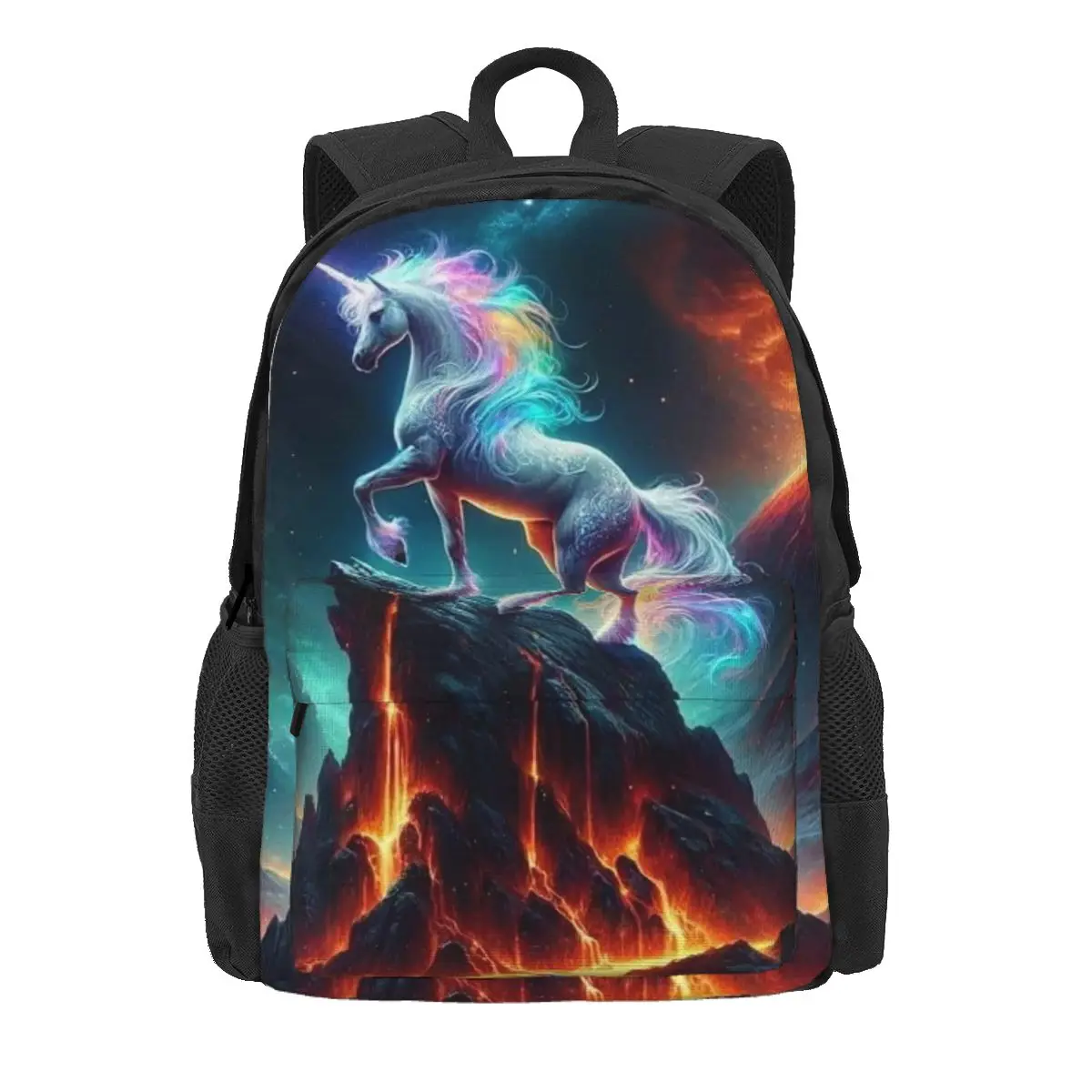 

Unicorn Academy Backpack Daypack Large Capacity Children BookBag School Bag Shoulder Bags for Men Women