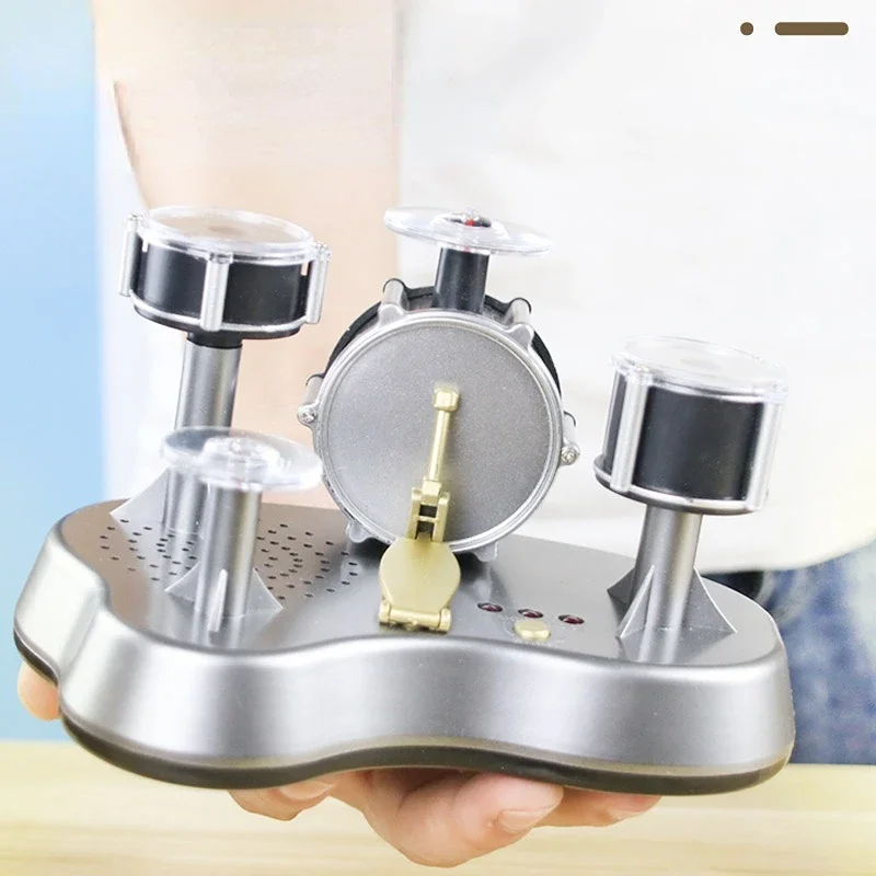 Mini Electronic Finger Drum Set Press Stress Relief Desk Toy for Adults Pregnant Women Student Boys Girls Antistress Venting EDC