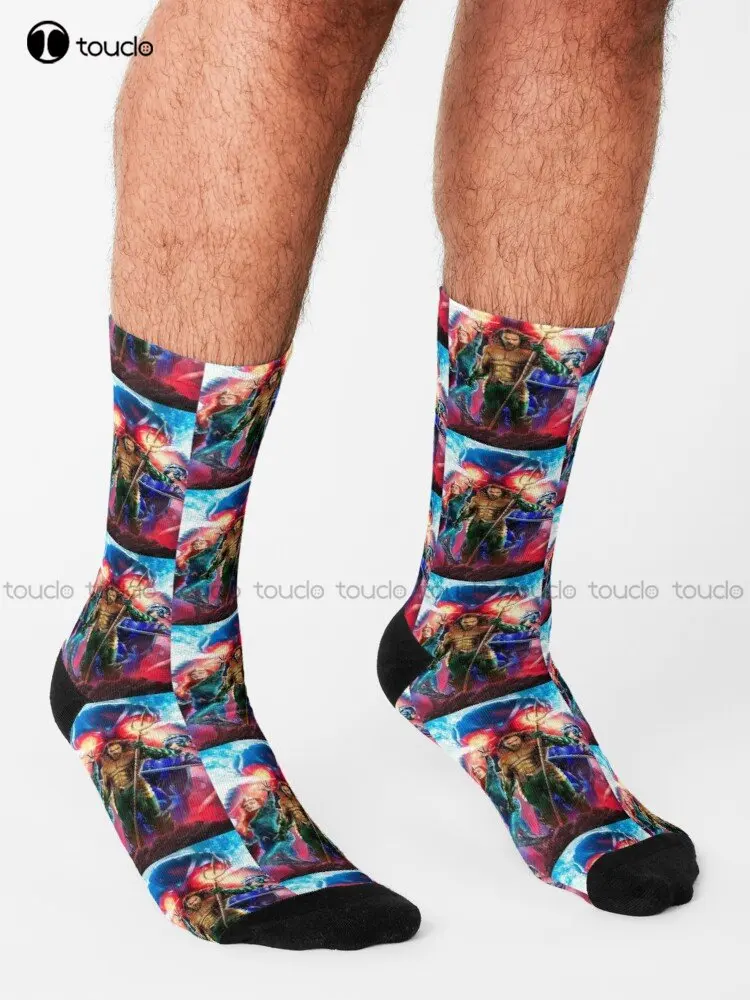 Jaeson Momoa Hero Socks Athletic Socks Men High Quality Cute Elegant Lovely Kawaii Cartoon Sweet Cotton Sock Custom Gift Art