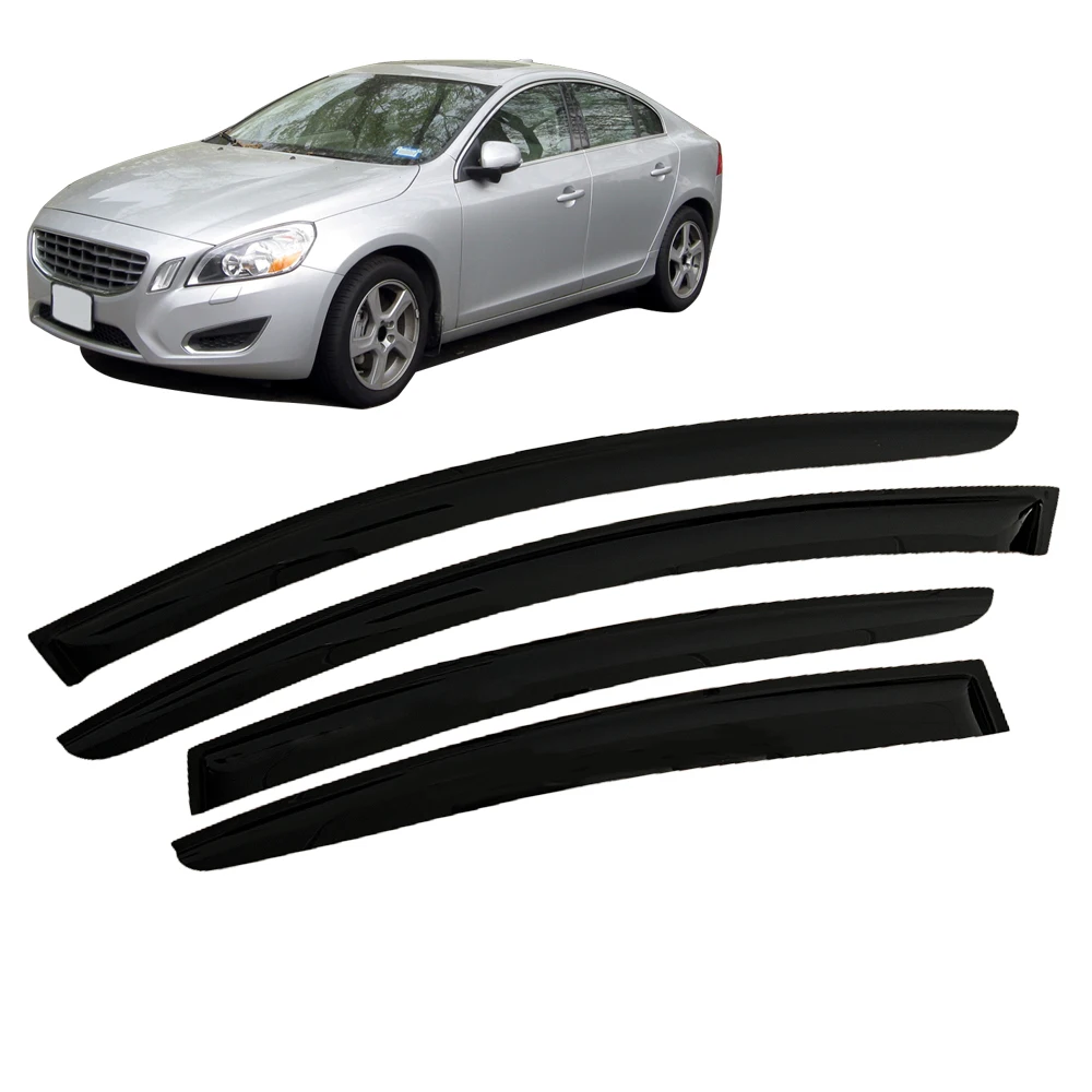 

Window Visor for Volvo S60 2011 2012 2013 2014 2015 2016 2017 Wind Deflectors Rain Guards Door Visor Vent Shades Ventvisor