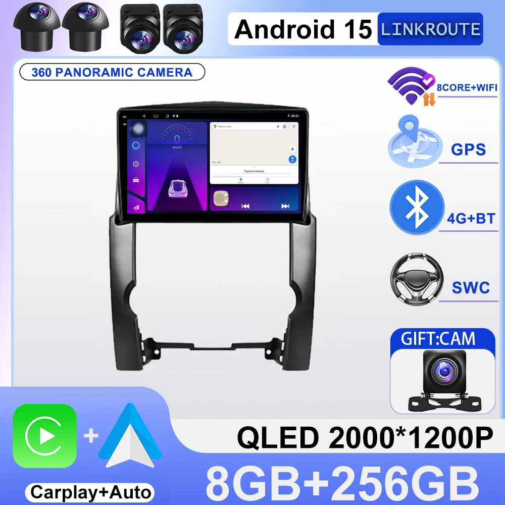 

Android 15 For Kia Sorento 2 XM 2009-2012 2K QLED Android Car Radio Multimedia Video Player BT AI Voice CarPlay Head Unit Stereo