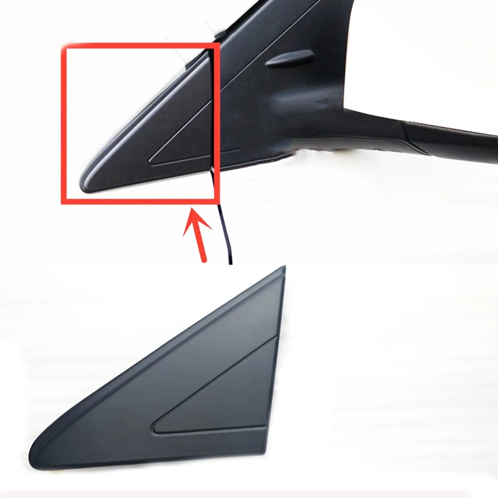 Front Left & Right Side Mirror Triangle Garnish Cover Panel Triangle Plate Corner for Toyota Vios 2014-2021