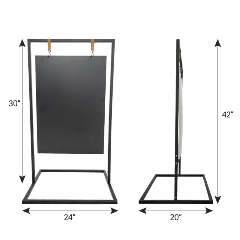 Mechanical advertising poster holder Sidewalk signage poster board Double-sided metal frame signage